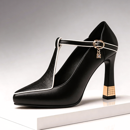 Delphine | Women's T-Strap Block Heels