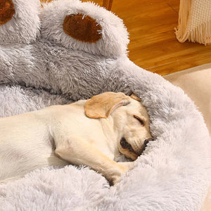 Calming Bear Paw Bed for Pets