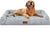 Large Orthopedic Dog Bed - Washable Memory Foam Couch for Big Dogs, Waterproof with Removable Cover