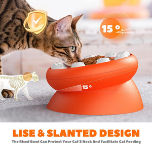 Cat Slow Feeder - Interactive Cat Slow Feeder Bowl