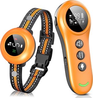 2-in-1 Dog Shock & Bark Collar - Smart Training, Adjustable Sensitivity, 3300FT Remote, Waterproof, Beep Vibration Shock