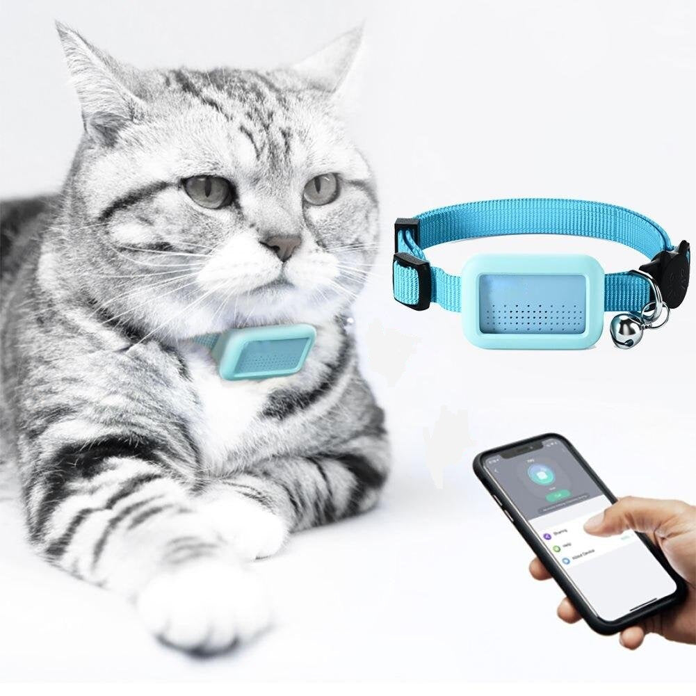 Waterproof Pet Gps Tracker Bluetooth Catdog Antilost Collar Locator