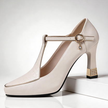 Delphine | Women's T-Strap Block Heels
