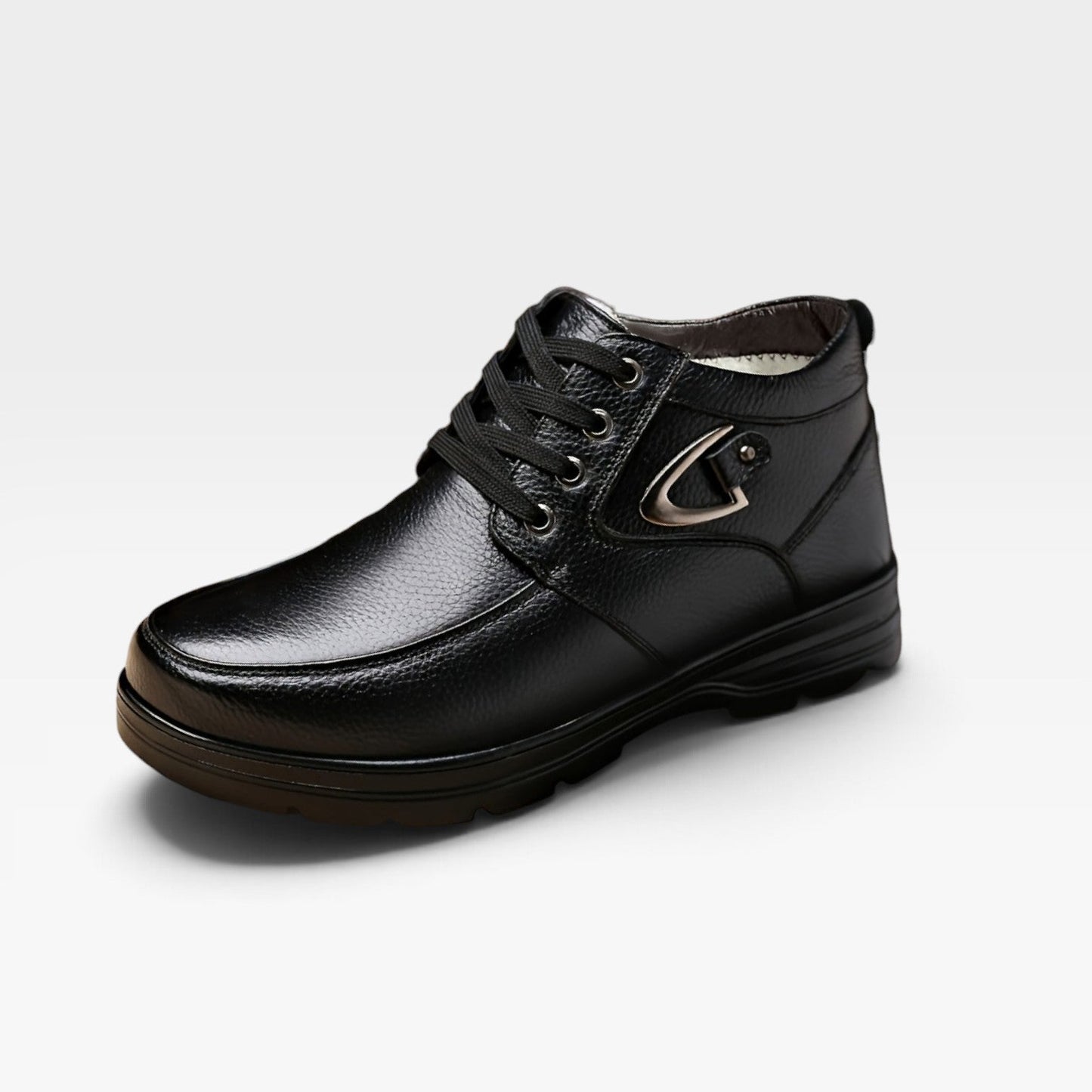 Men's Genuine Leather Lace-Up Boots