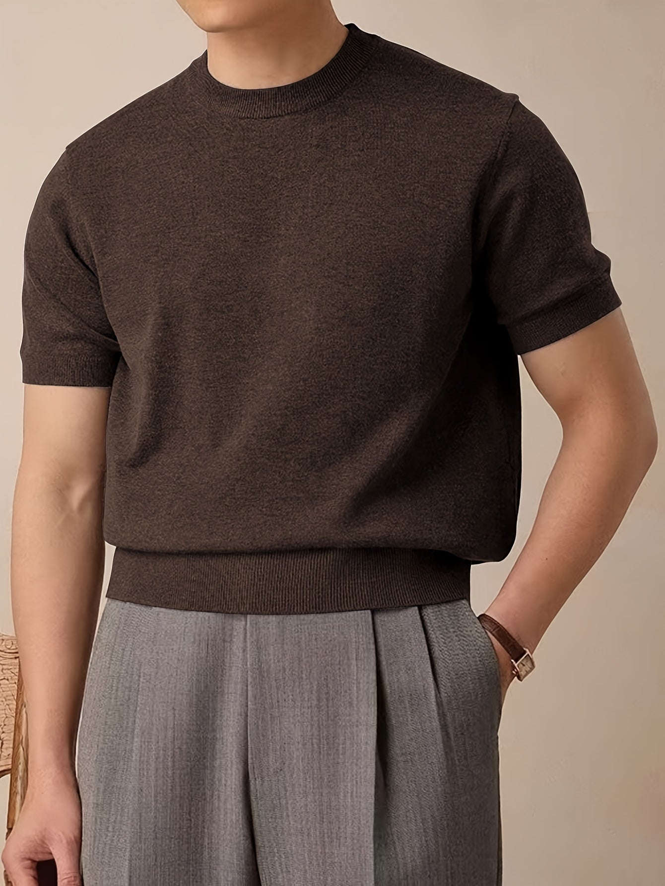 Reid – Refined Short Sleeve Knit Polo Shirt