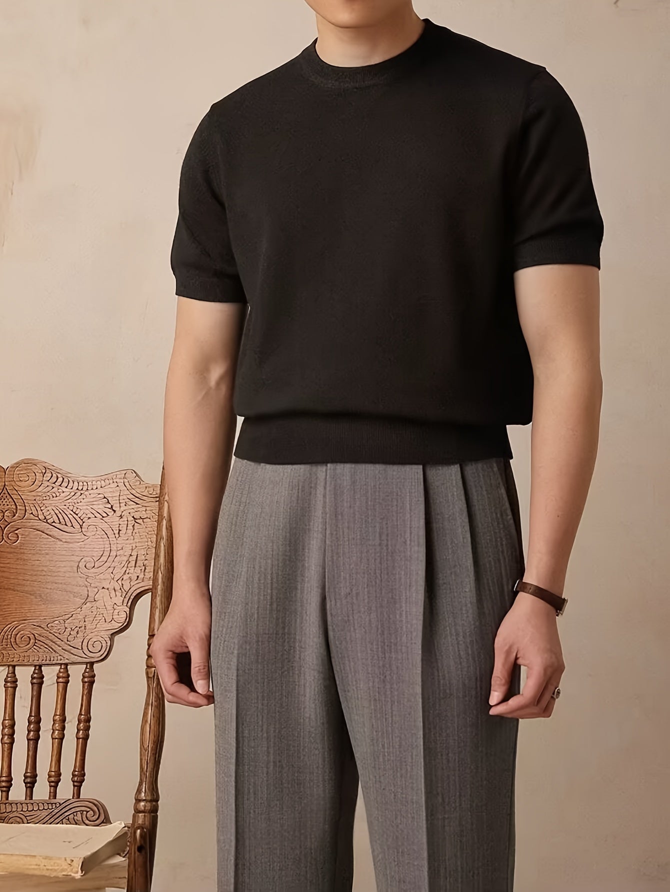 Reid – Refined Short Sleeve Knit Polo Shirt
