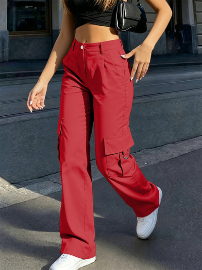 Women's High-Waisted Cargo Pants