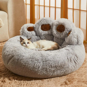 Calming Bear Paw Bed for Pets