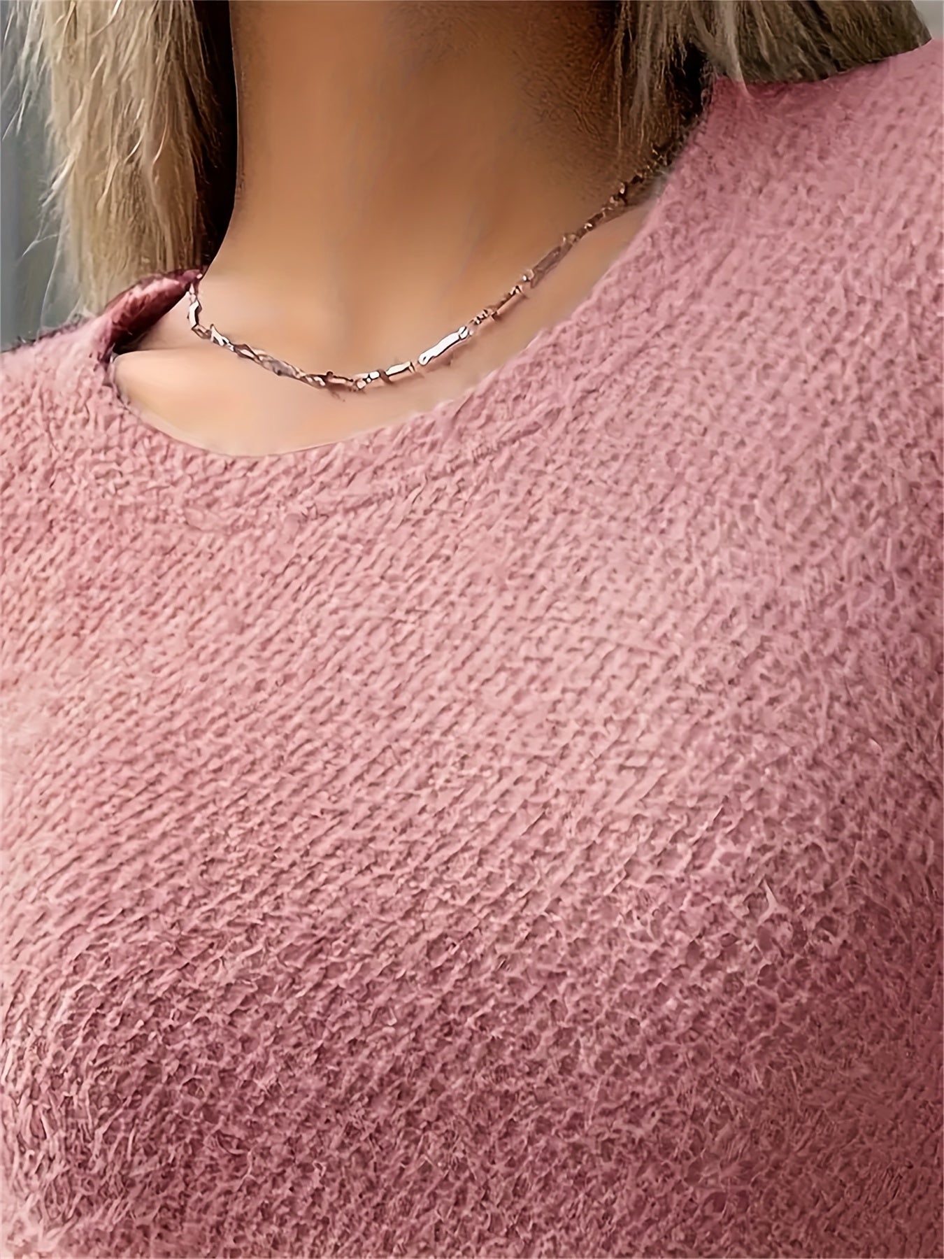Ivy | Fuzzy Knit Long Sleeve Top