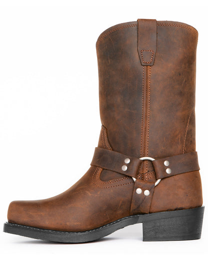 Men's Black Harness Boot - 11 Inch Tall