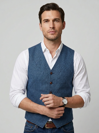 Matteo | Button-Front Men's Waistcoat