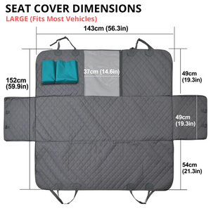 Waterproof Non-Slip Car Seat Hammock Cover With Pockets