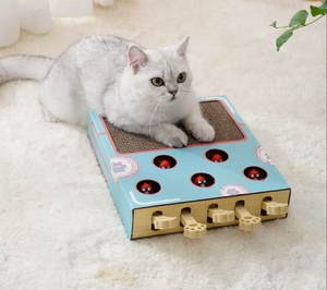 Cat Whack-a-Mole Toy & Scratching Board