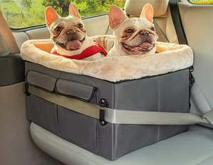 Dog Car Seat Pet Travel Car Booster Seat with Safety Belt