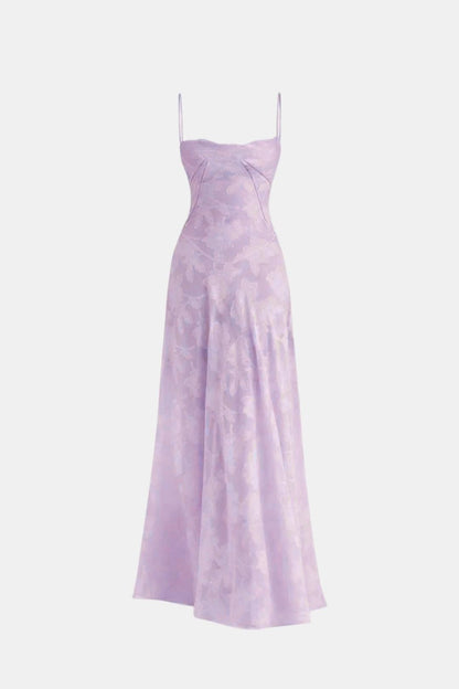 Casey - Floral Corset Sweetheart Long Dress