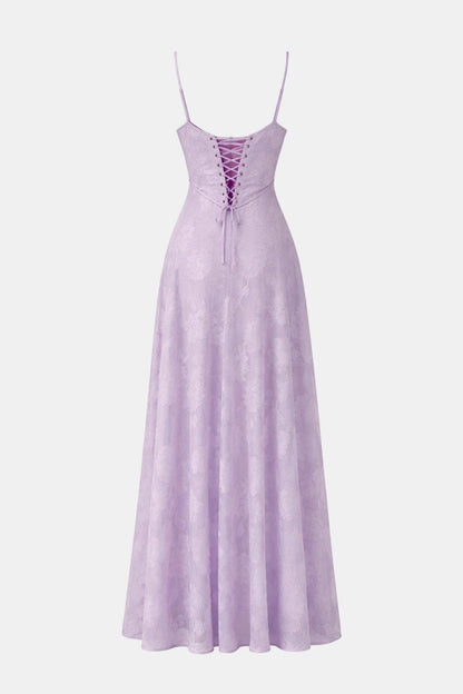 Casey - Floral Corset Sweetheart Long Dress