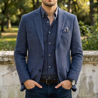 Chania | Slim Fit Notch Lapel Blazer