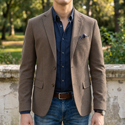 Chania | Slim Fit Notch Lapel Blazer