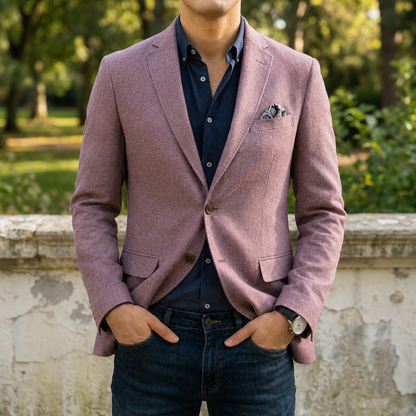 Chania | Slim Fit Notch Lapel Blazer