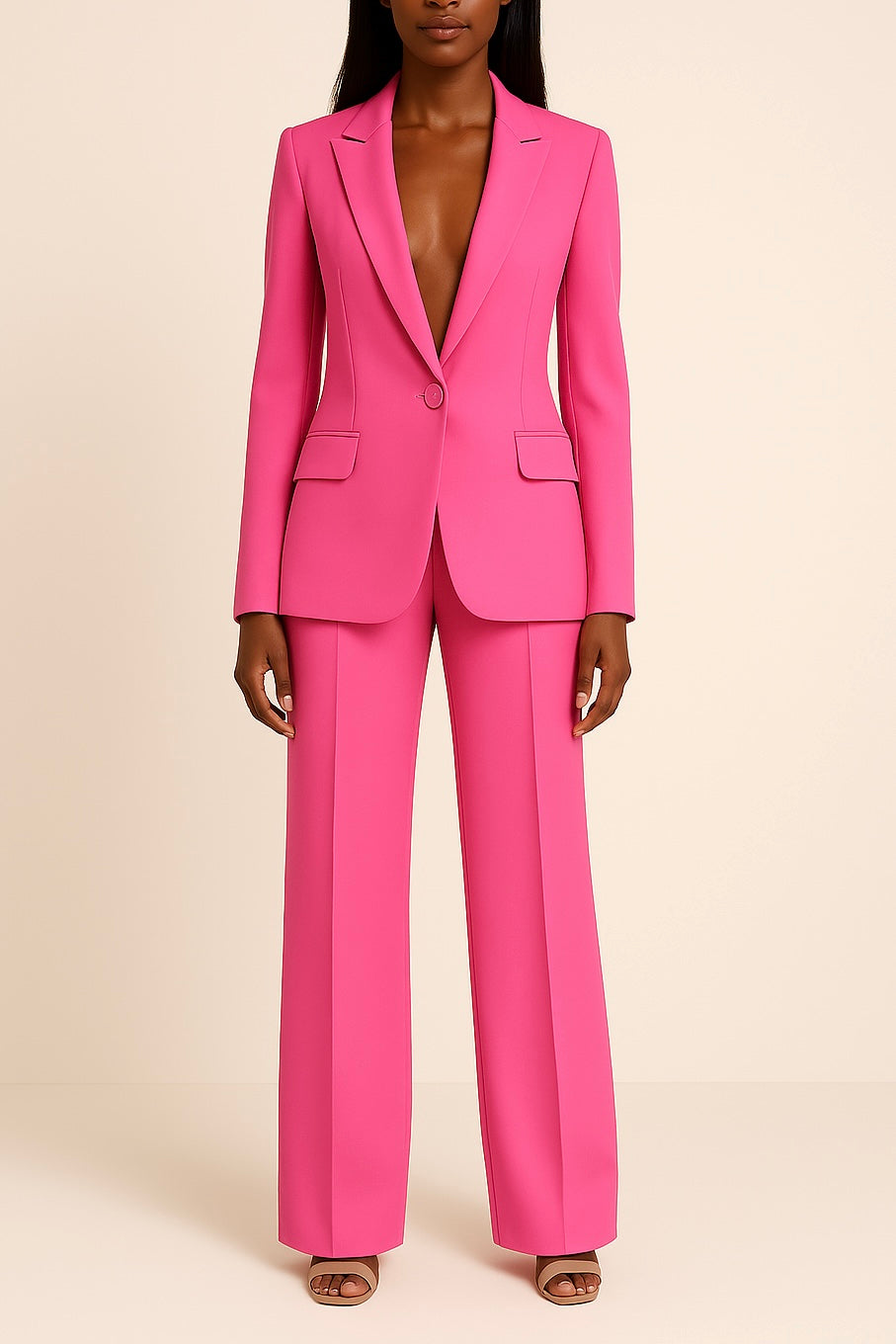 Elegant Women's Suit | Tailored Pant Suits for Women with Long Blazer | Professional Attire for Confident Style 2