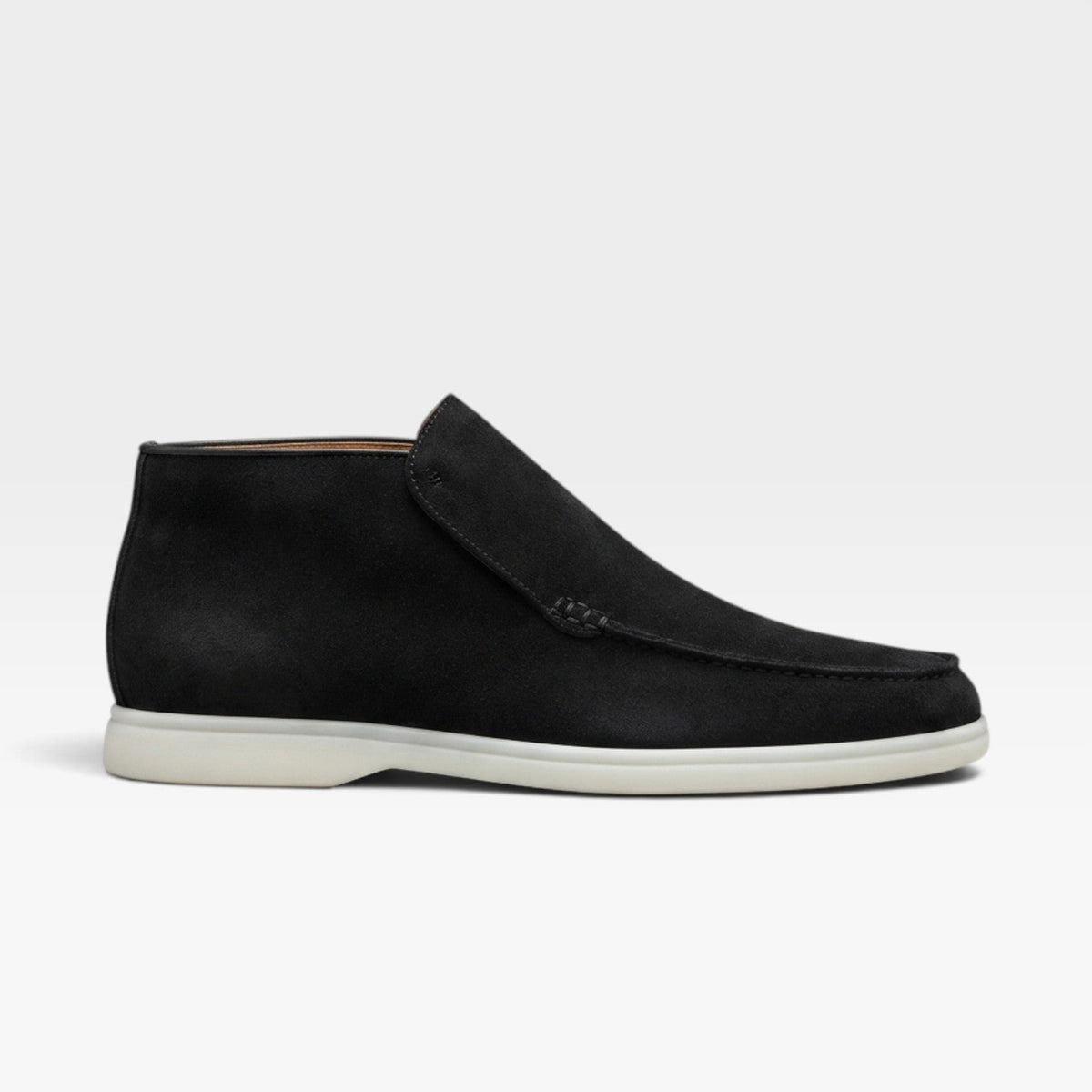 Men's Classic Suede Loafer Boots – Comfortable Slip-On Fit