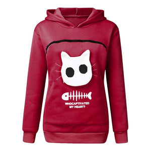 Cat Lovers Hoodie Cuddle Pouch