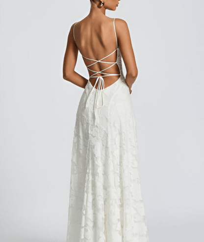 Helia – Floral Pattern Sleeveless Maxi Dress