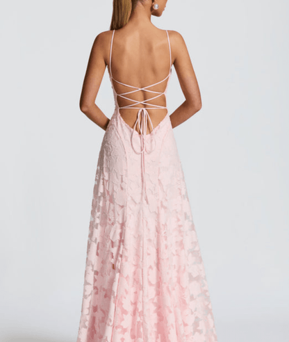 Helia – Floral Pattern Sleeveless Maxi Dress