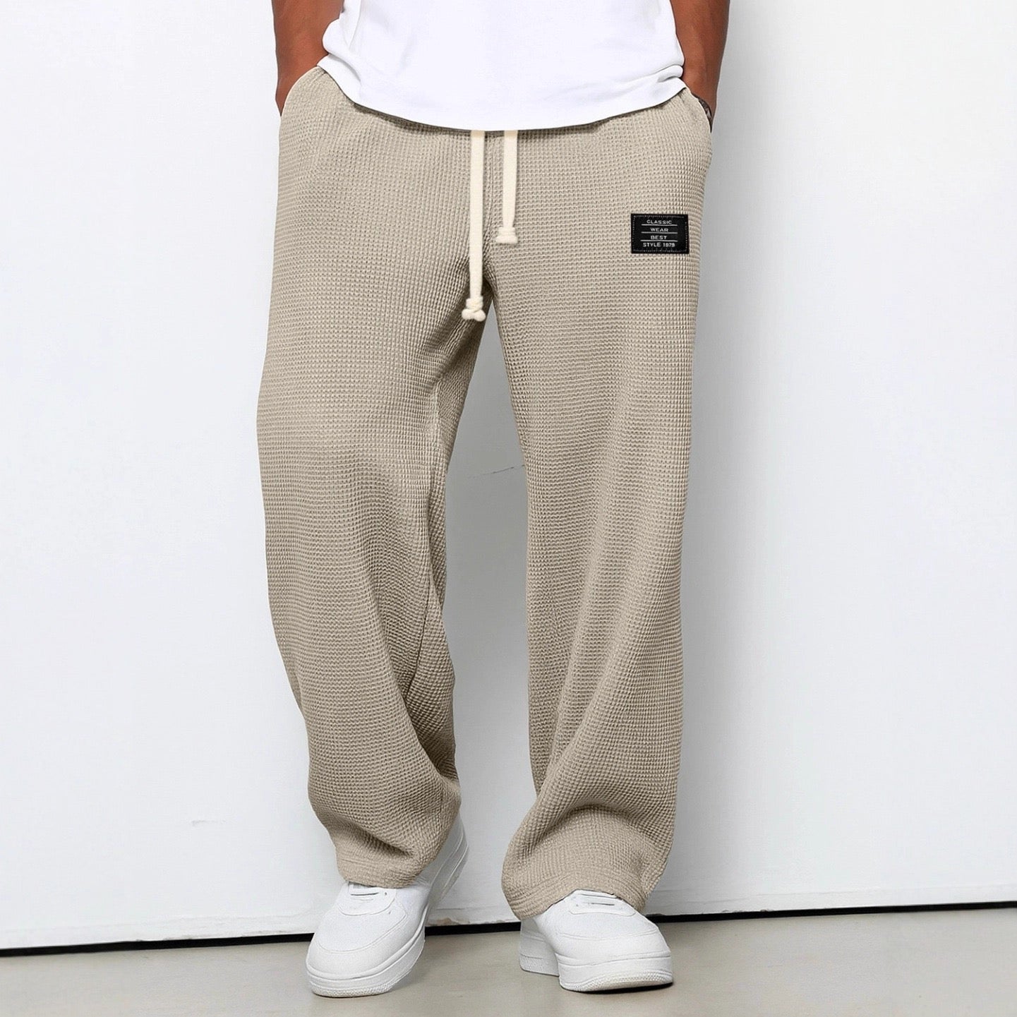 Holden — Relaxed Straight Fit Pants with Adjustable Waistband