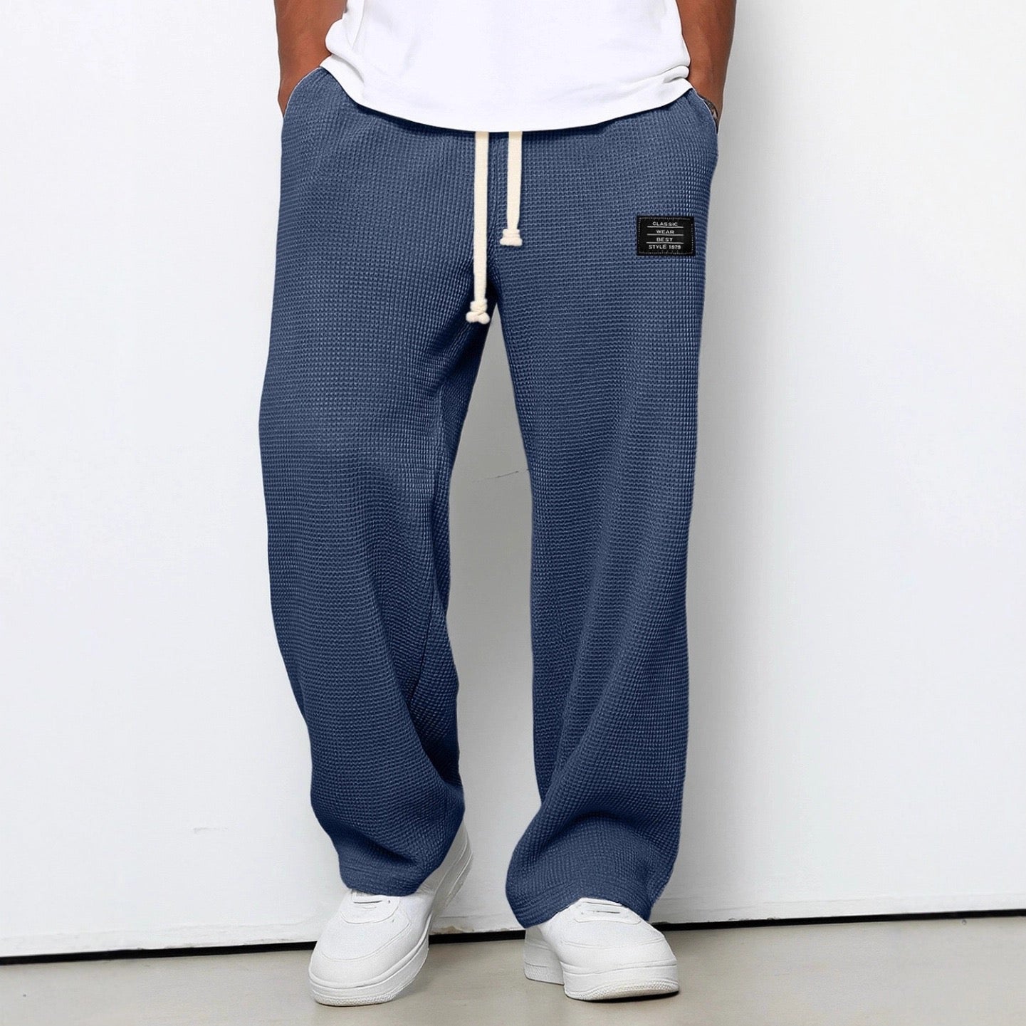 Holden — Relaxed Straight Fit Pants with Adjustable Waistband
