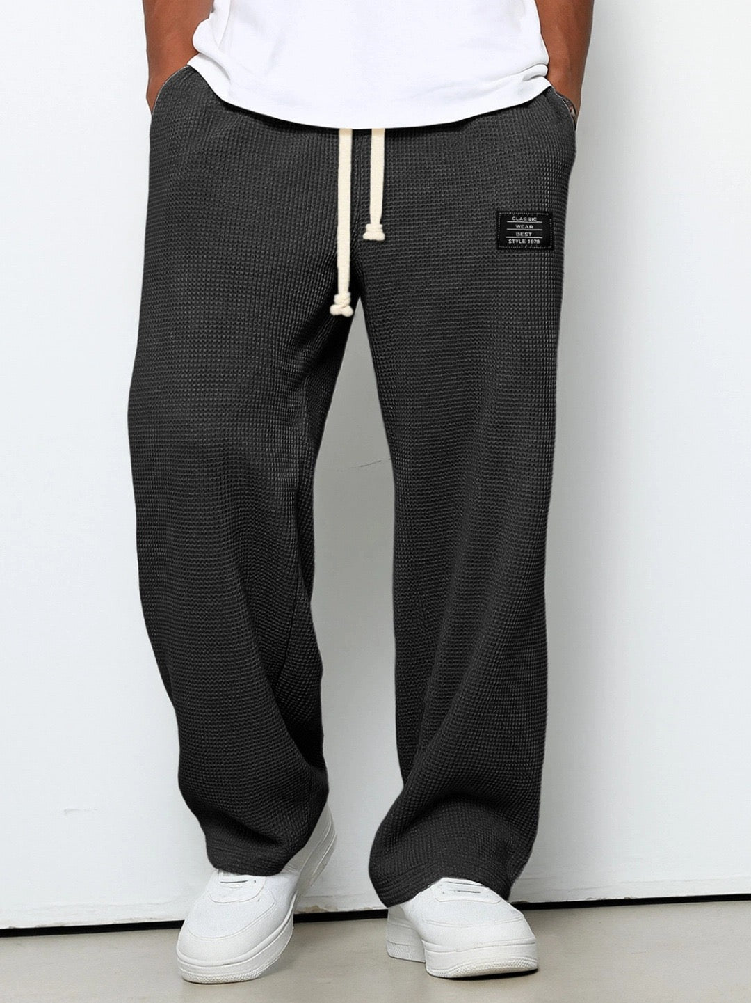 Holden — Relaxed Straight Fit Pants with Adjustable Waistband