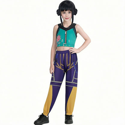 Kids Zoey Costume Halloween Pop Star Zoey Cosplay Costume Party Dance Outfit Set