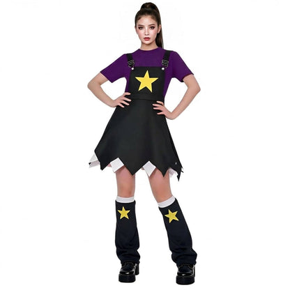 Lily Love Braids Costume Poppy Playtime Cosplay Outfit Lily Shirt Dress and Leg Warmers