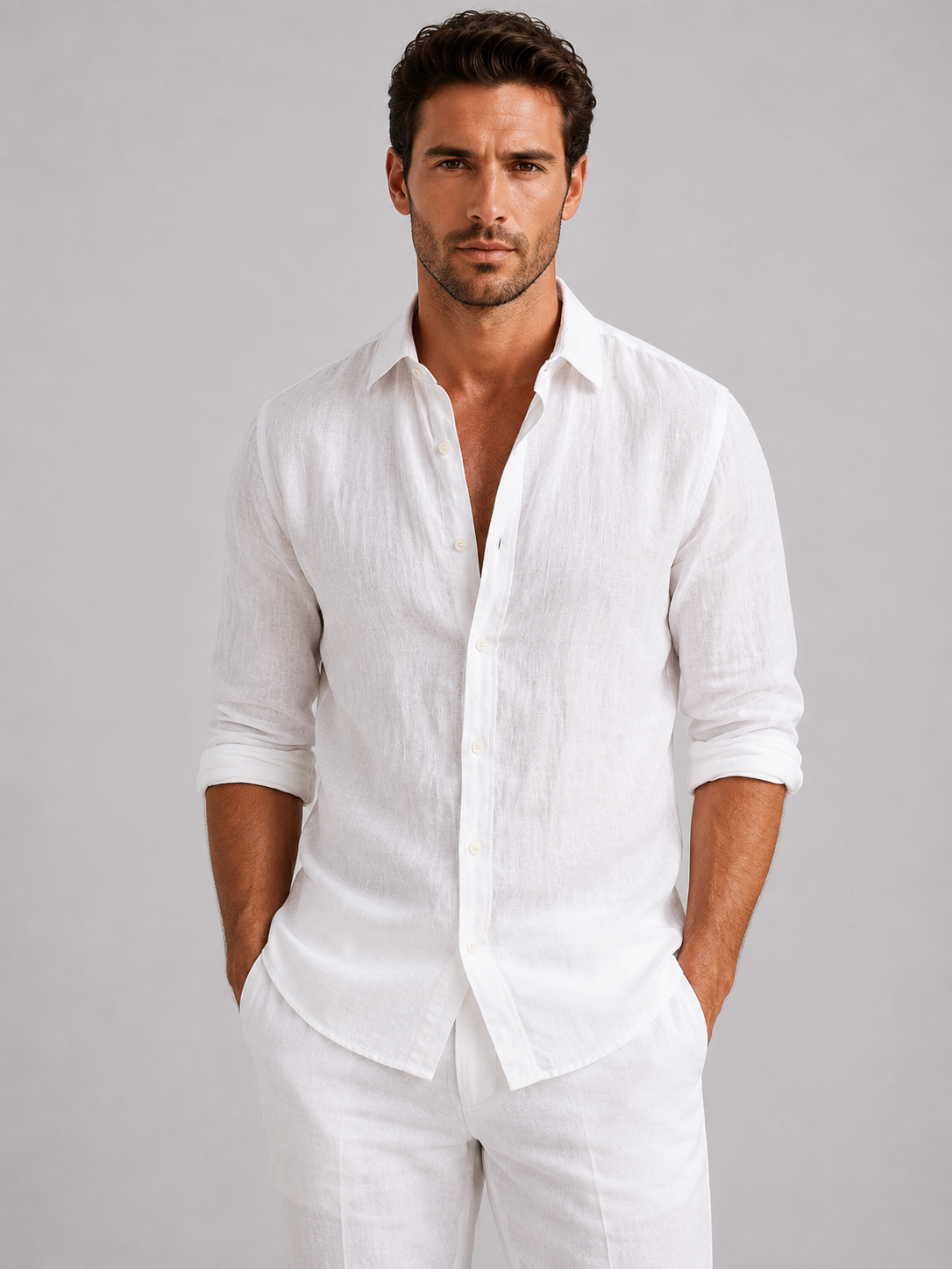 Caspian | Linen-Look Summer Shirt