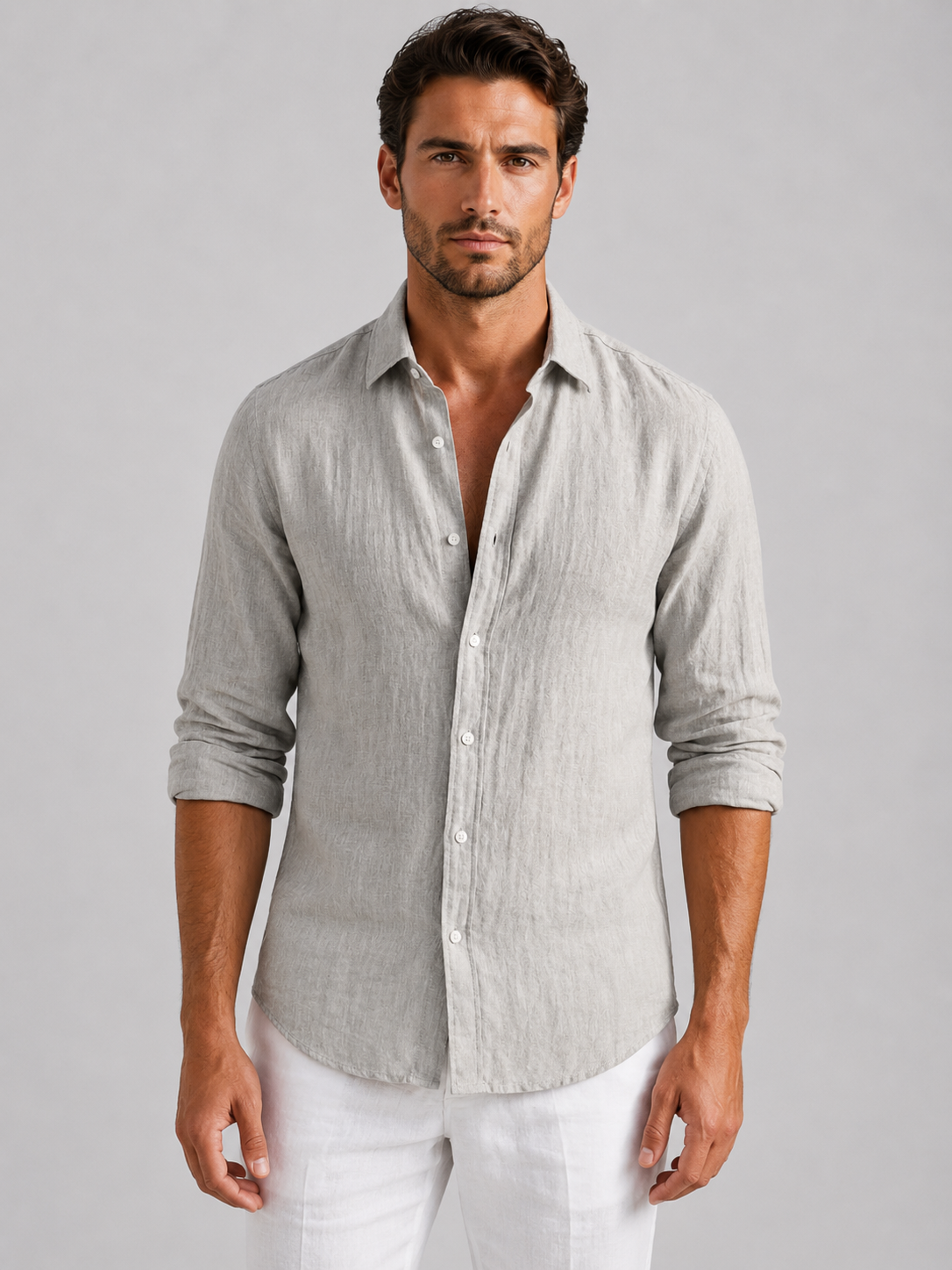 Caspian | Linen-Look Summer Shirt