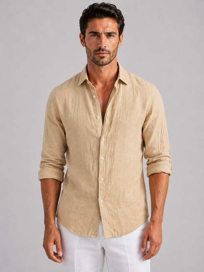 Caspian | Linen-Look Summer Shirt