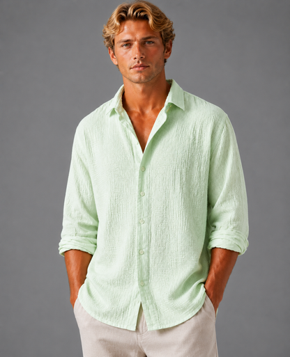 Emile | Men's Linen Button-Up Shirt