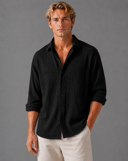 Emile | Men's Linen Button-Up Shirt