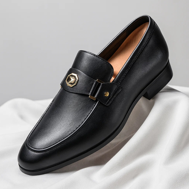 Men's Premium Italian Leather Penny Loafers | Elegant Comfortable Brown Dress Shoes 2