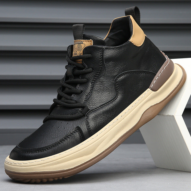 Men's Premium Italian Leather Trainers | Comfortable Stylish Sneakers 2