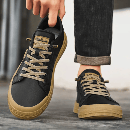 Men's Premium Leather Sneakers | Stylish Comfortable Low-Top Trainers 6