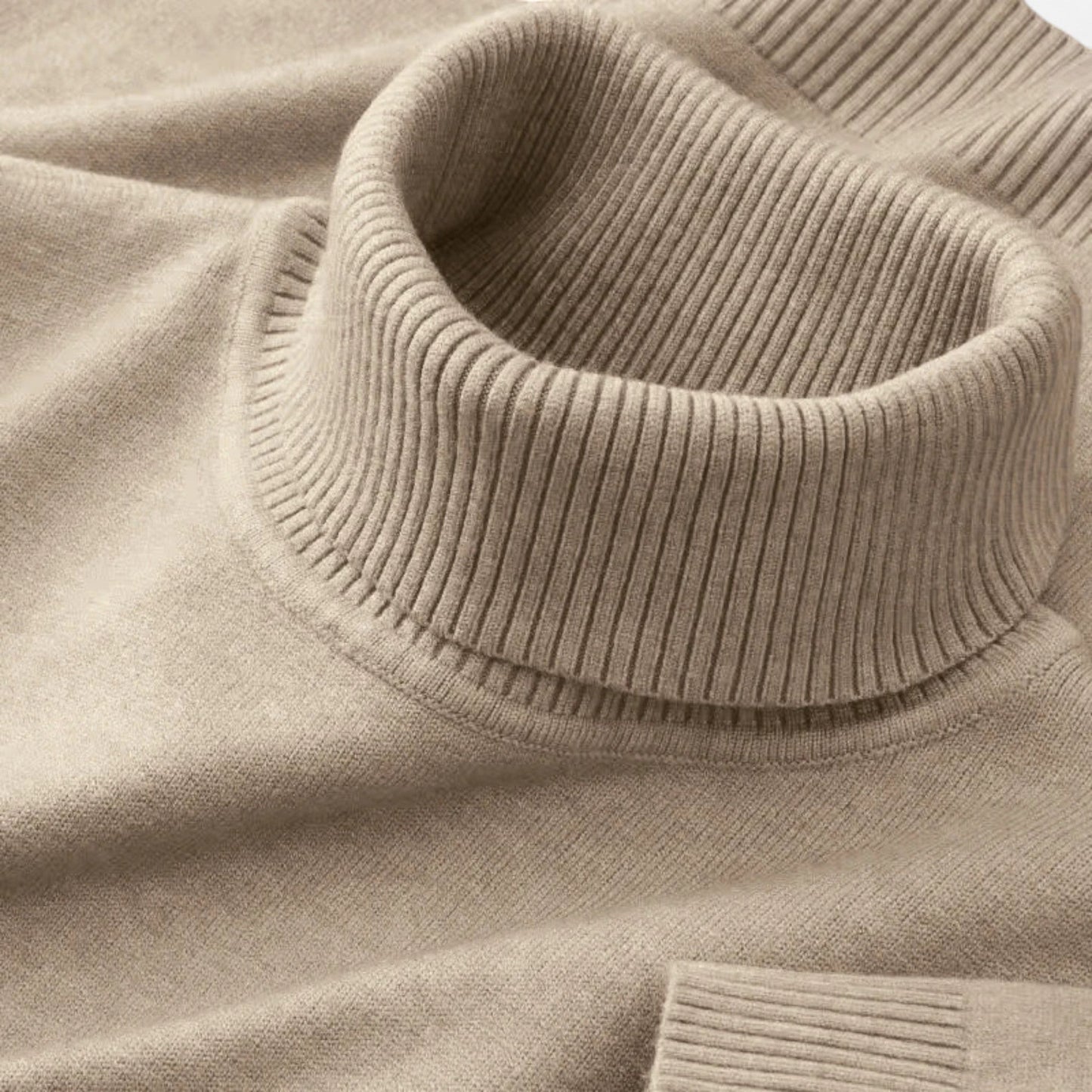 Men's Premium Wool Blend Turtleneck Sweater | Classic Comfortable Autumn Knitwear 5