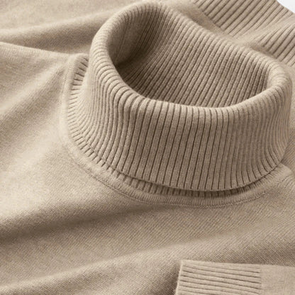 Men's Premium Wool Blend Turtleneck Sweater | Classic Comfortable Autumn Knitwear 5