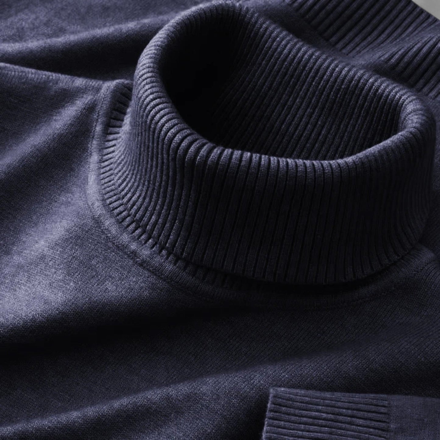 Men's Premium Wool Blend Turtleneck Sweater | Classic Comfortable Autumn Knitwear 7