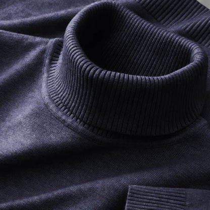 Men's Premium Wool Blend Turtleneck Sweater | Classic Comfortable Autumn Knitwear 7