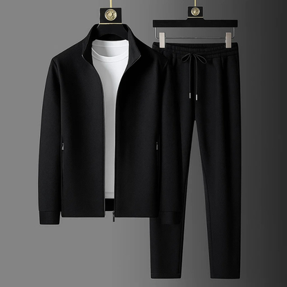 Men's Soft Fabric Tracksuit | Stylish Minimalist Two-Piece Set for Everyday Comfort 0