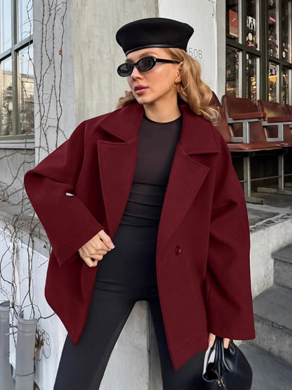 Elodie | Belted Wool Blend Wrap Coat