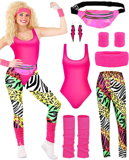 Roxy | Women's 1980s Seven-Piece Costume Set