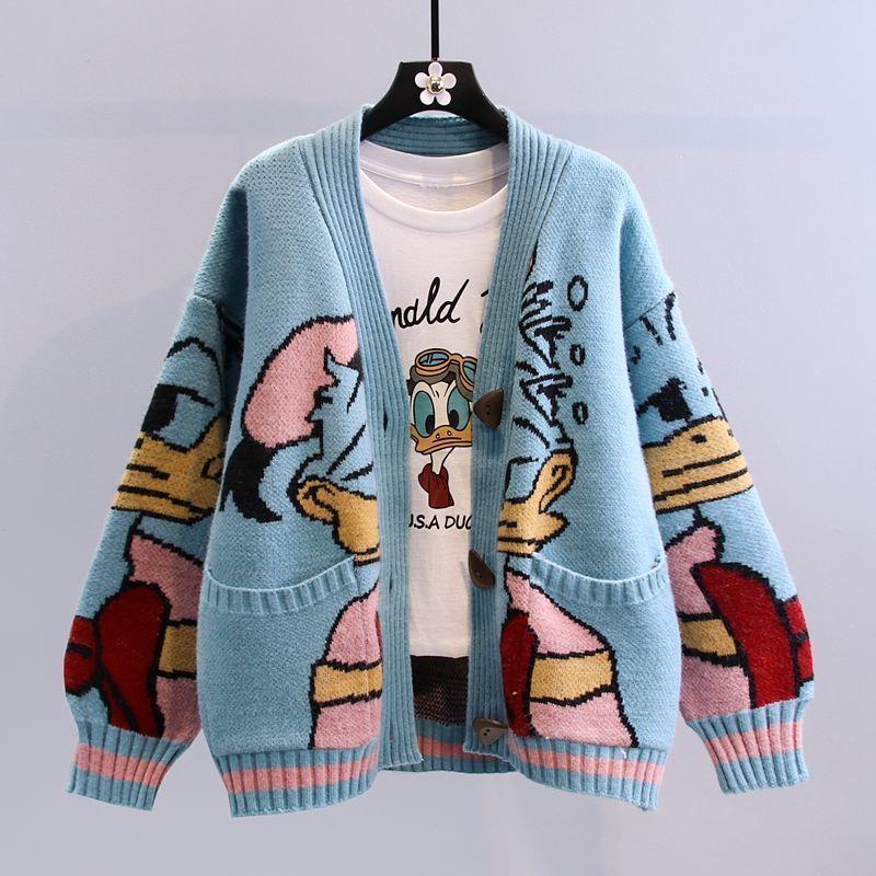 Suki | Women's Oversized Cartoon Knit Cardigan