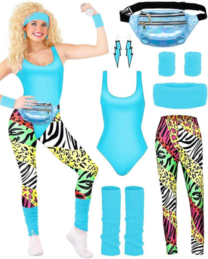Roxy | Women's 1980s Seven-Piece Costume Set